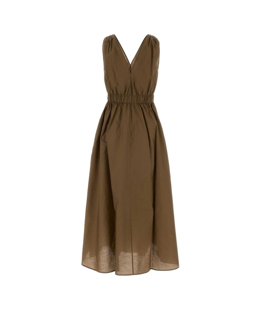 BRUNELLO CUCINELLI Коричневое платье, фото 2
