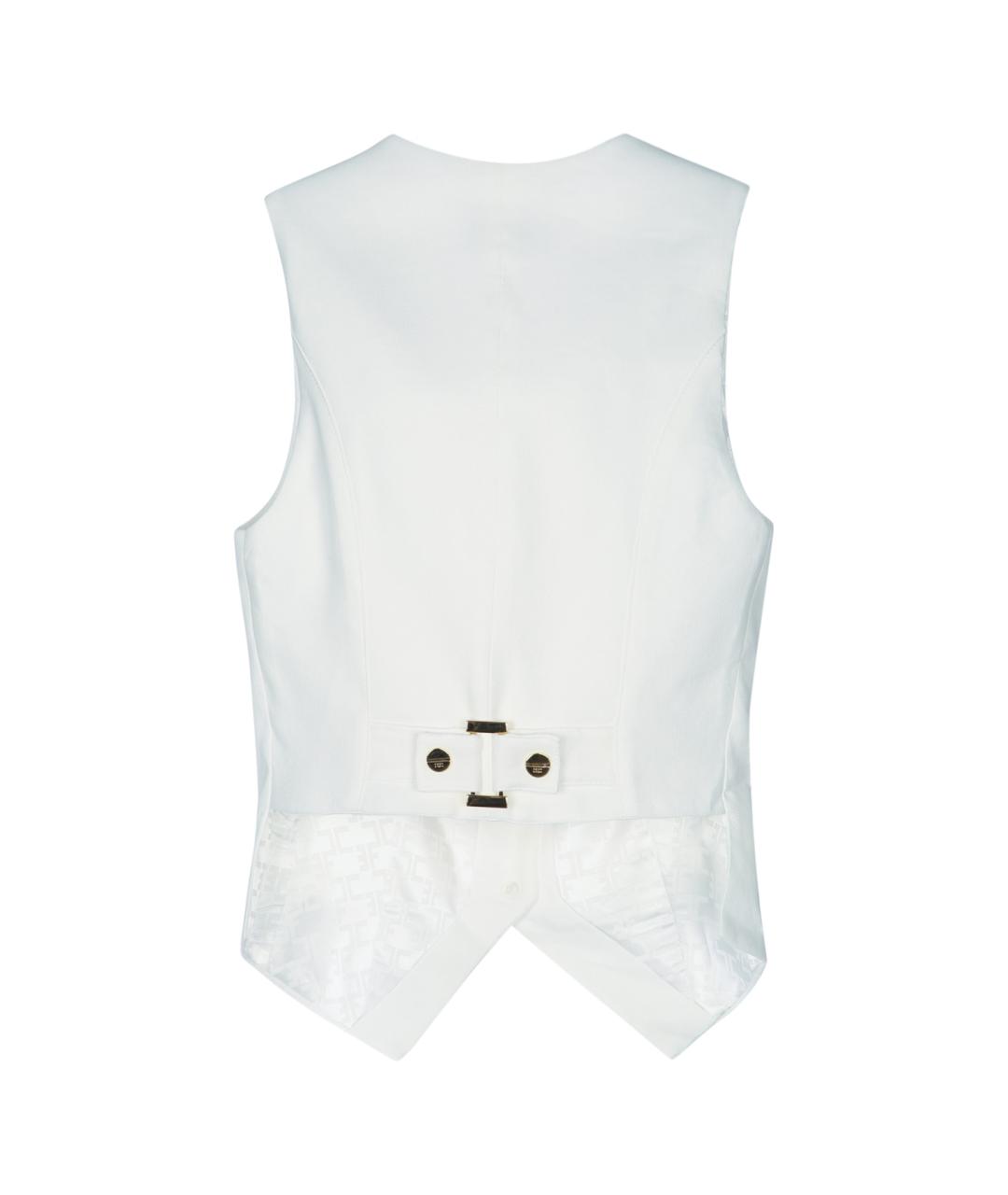 ELISABETTA FRANCHI Бежевый вискозный жилет, фото 2