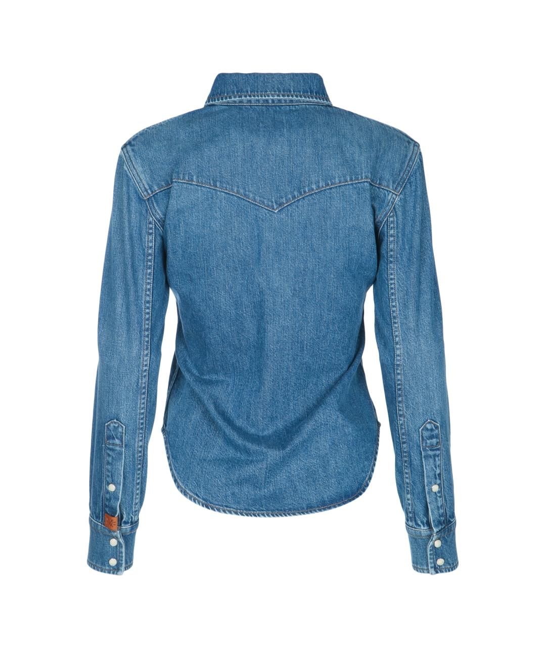 JACOB COHEN Синяя хлопковая рубашка, фото 2