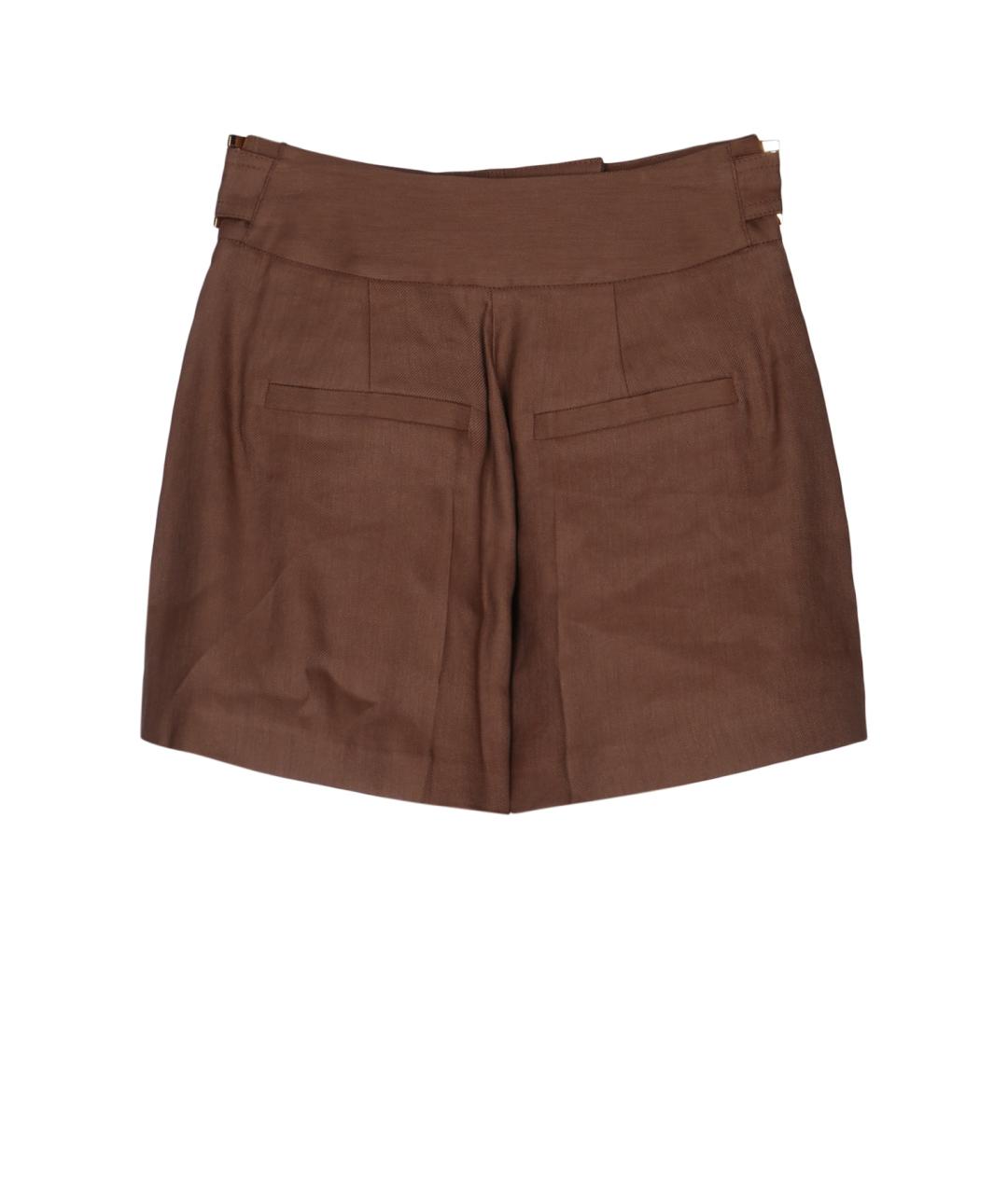ELISABETTA FRANCHI Коричневые шорты, фото 2