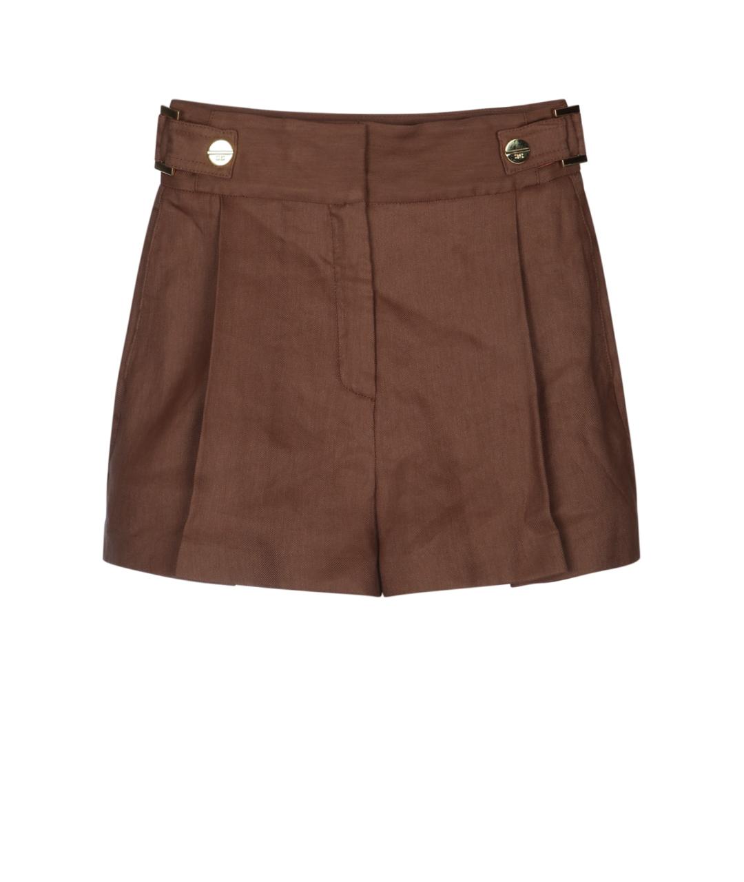 ELISABETTA FRANCHI Коричневые шорты, фото 1