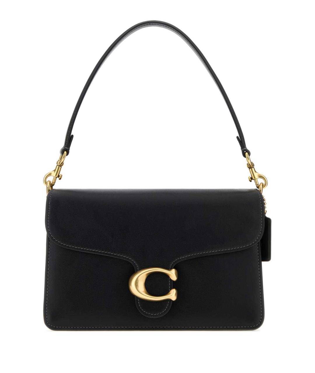 COACH Черная кожаная сумка через плечо, фото 1