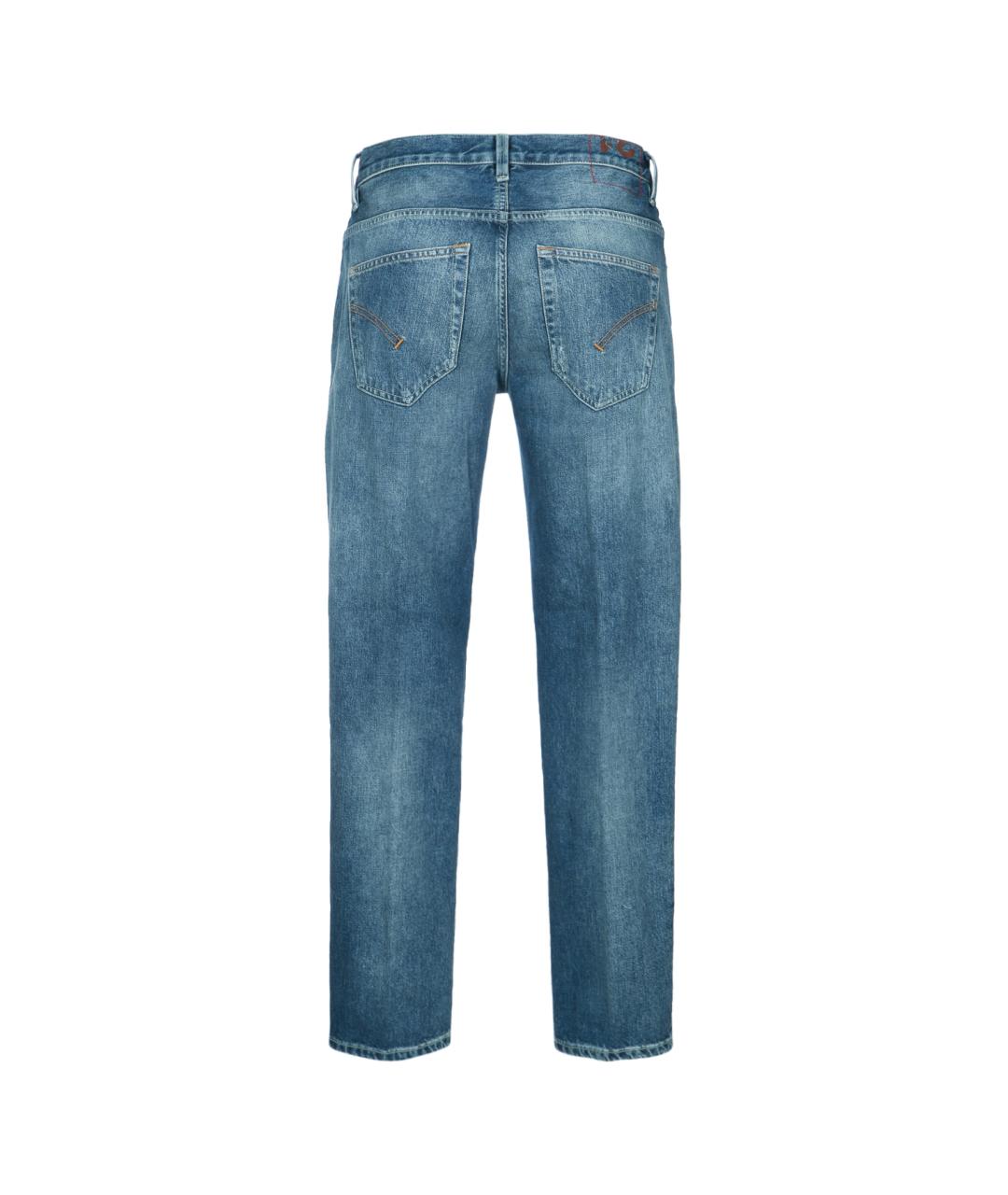 DONDUP Синие хлопковые прямые джинсы, фото 2