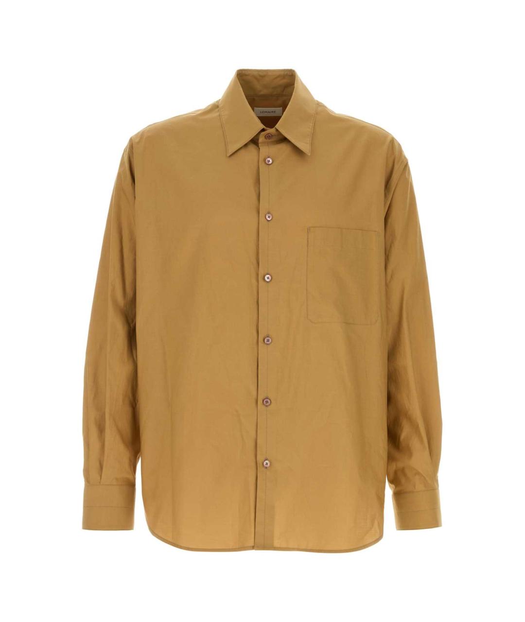 LEMAIRE Бежевая хлопковая кэжуал рубашка, фото 1