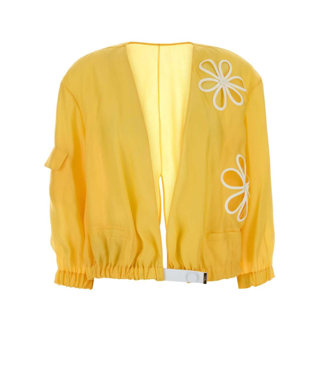 FENDI Желтая вискозная куртка, фото 1