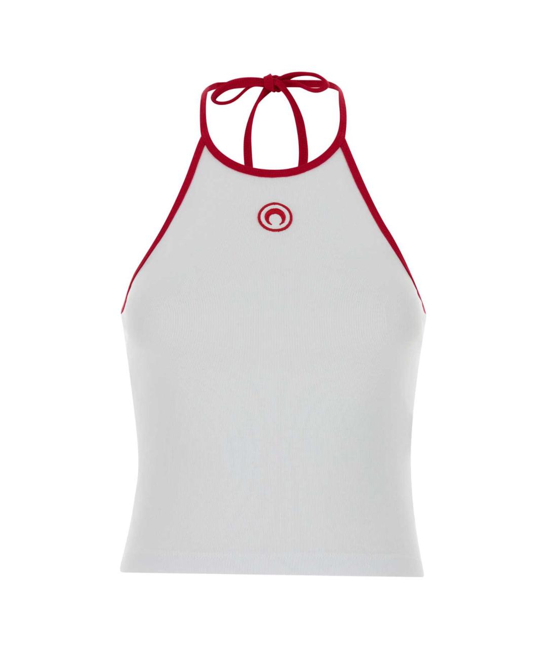 MARINE SERRE Белая хлопковая майка, фото 1