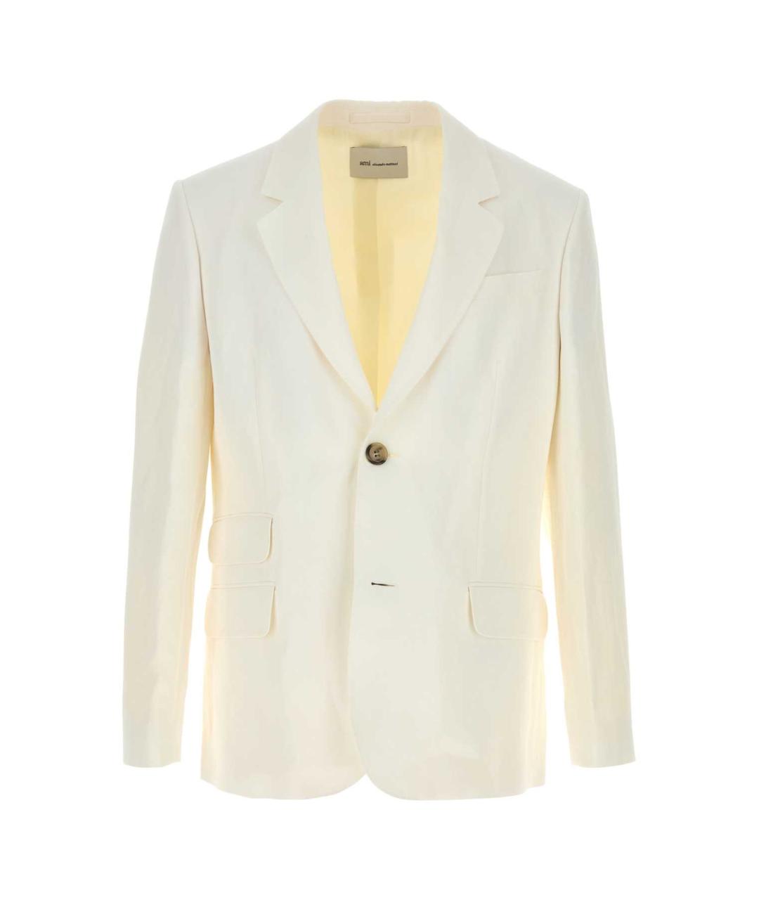 Ami Paris Белый вискозный пиджак, фото 1