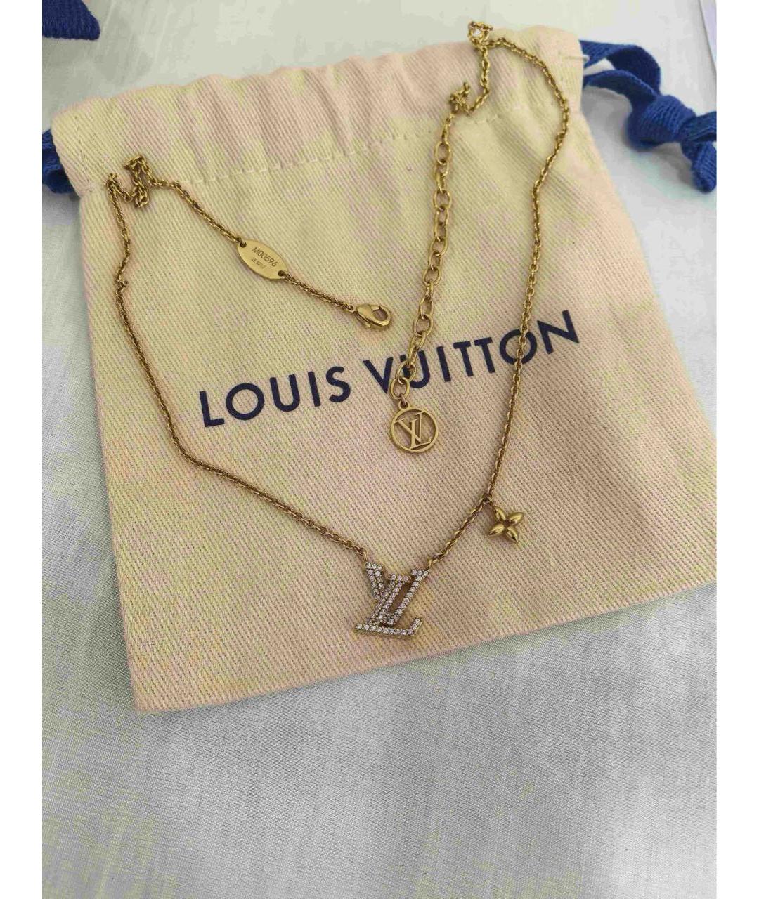 LOUIS VUITTON Золотое колье, фото 2