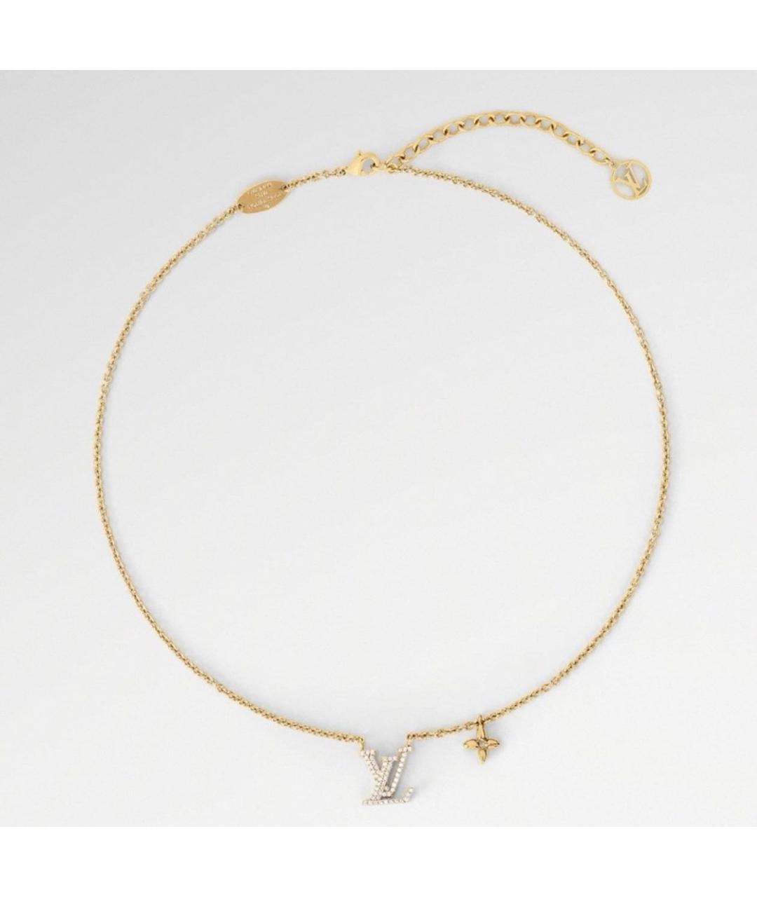 LOUIS VUITTON Золотое колье, фото 6