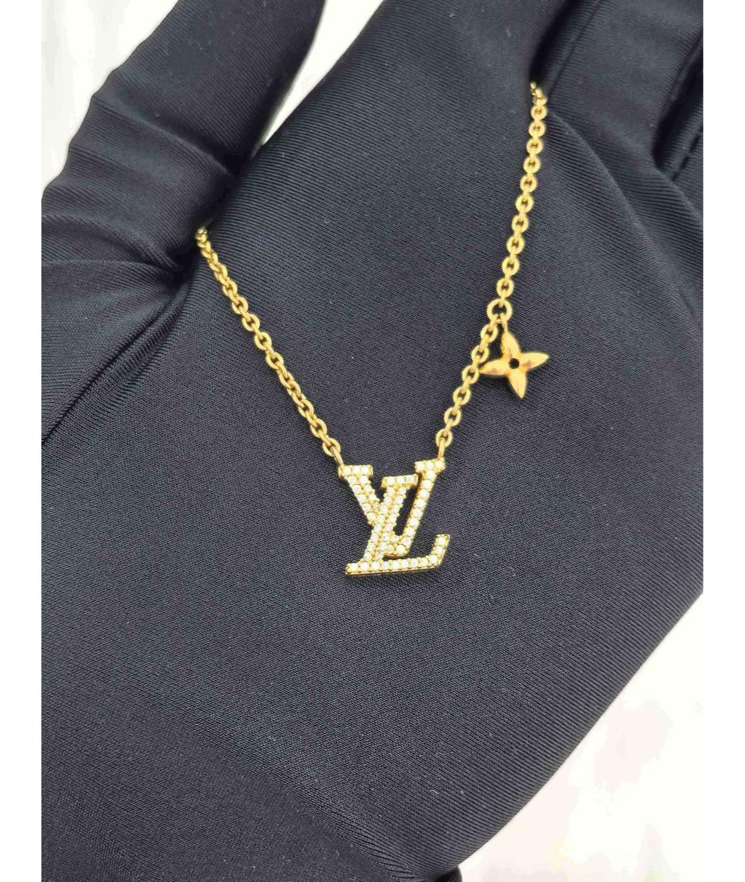 LOUIS VUITTON Золотое колье, фото 9