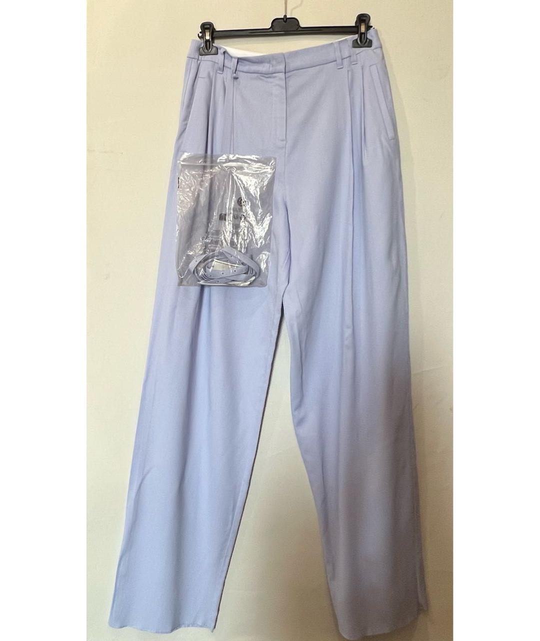 'S MAX MARA Голубой вискозный костюм с брюками, фото 3