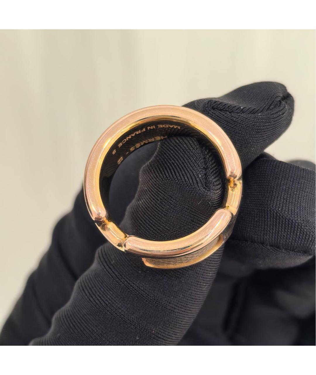 HERMES Золотое кольцо, фото 5