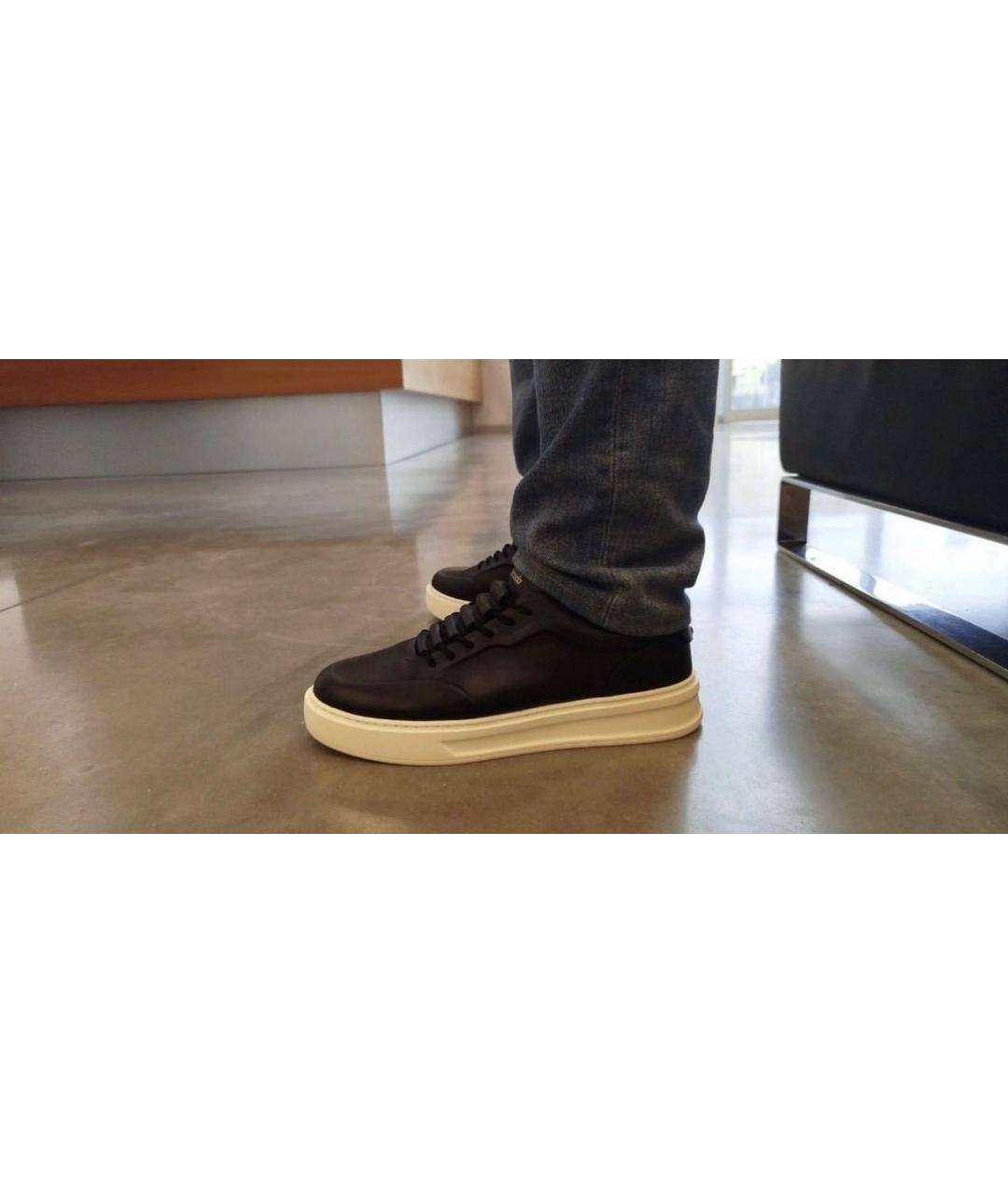 BARACUTA Темно-синие кожаные слипоны, фото 5