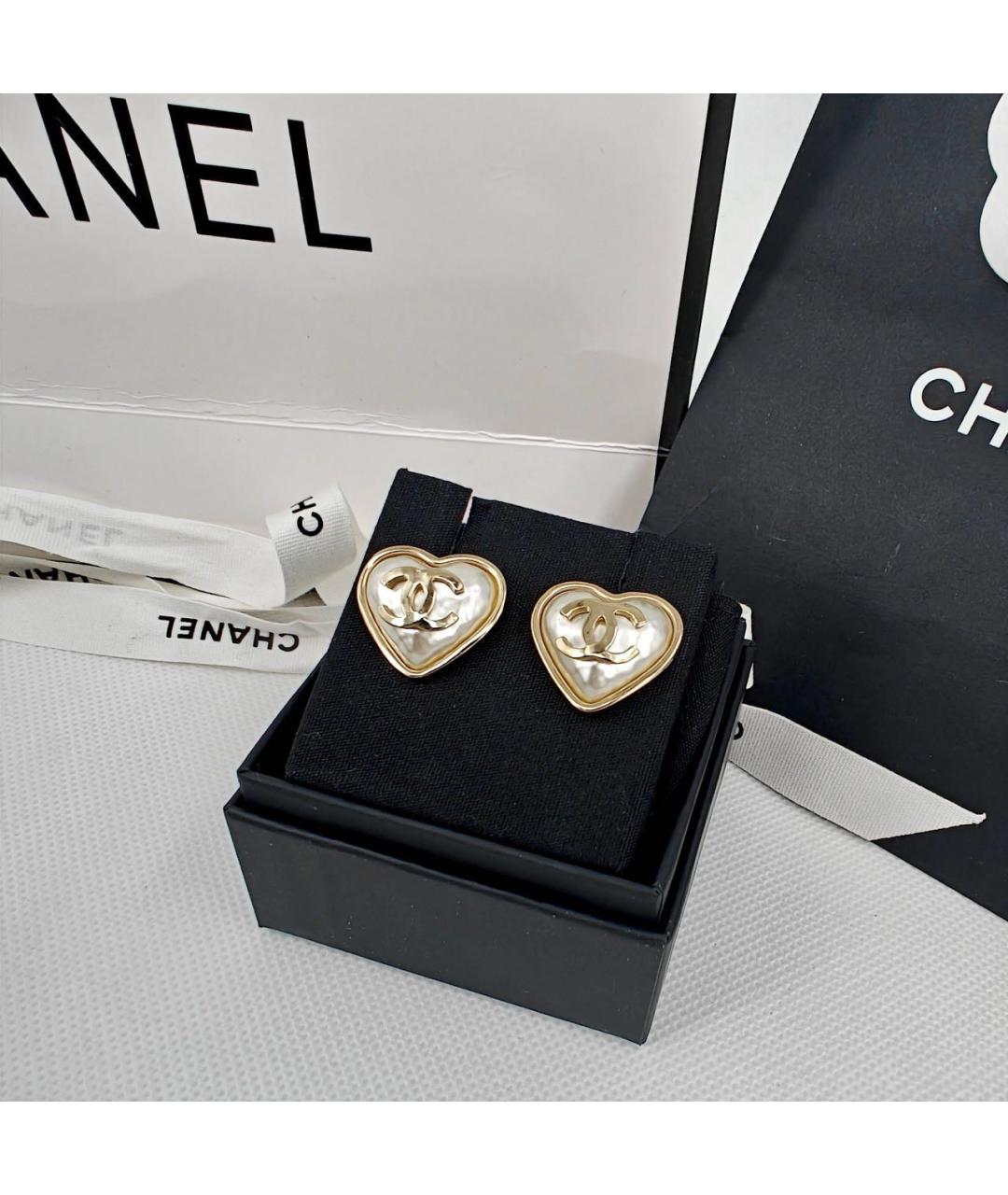 CHANEL Золотые серьги, фото 3