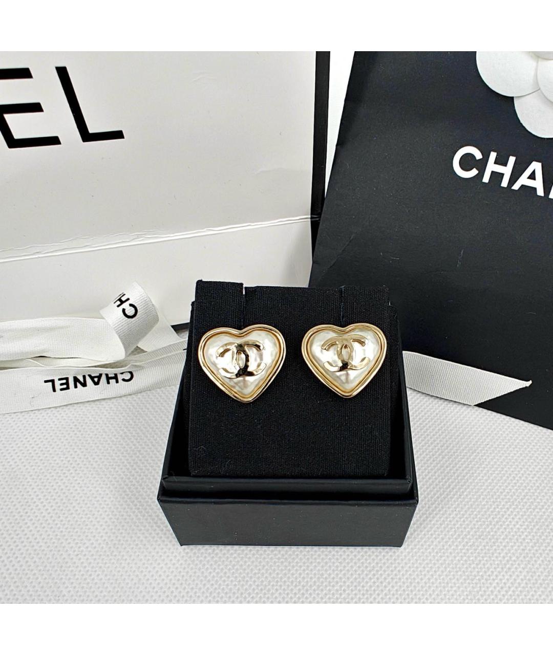 CHANEL Золотые серьги, фото 7