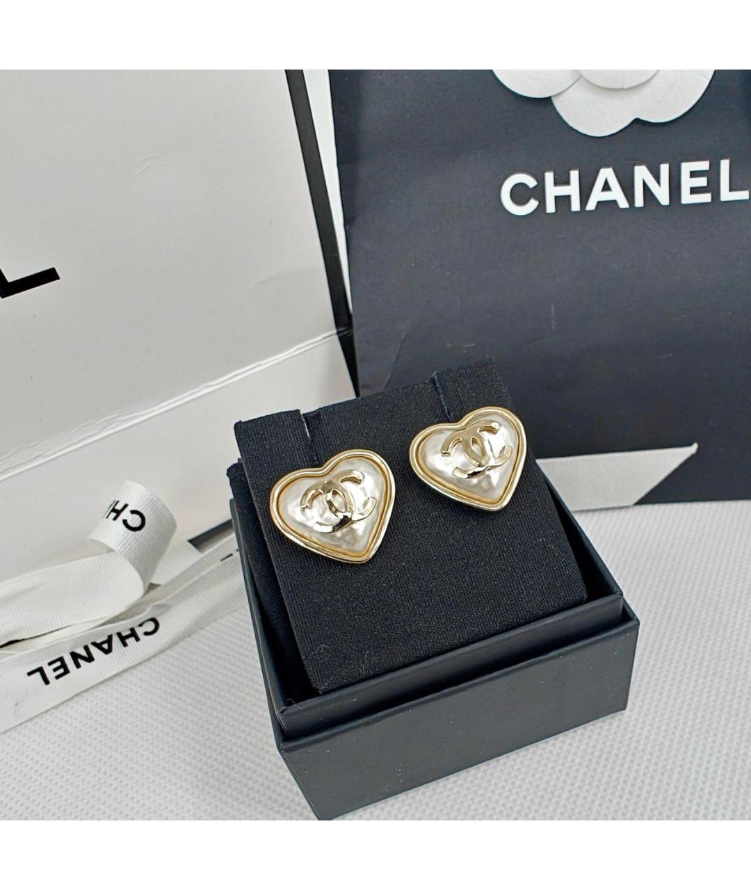 CHANEL Золотые серьги, фото 2