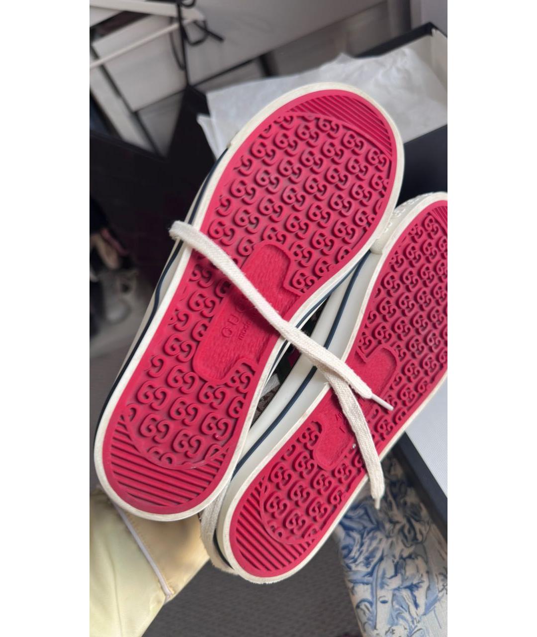 GUCCI Мульти текстильные кеды, фото 4