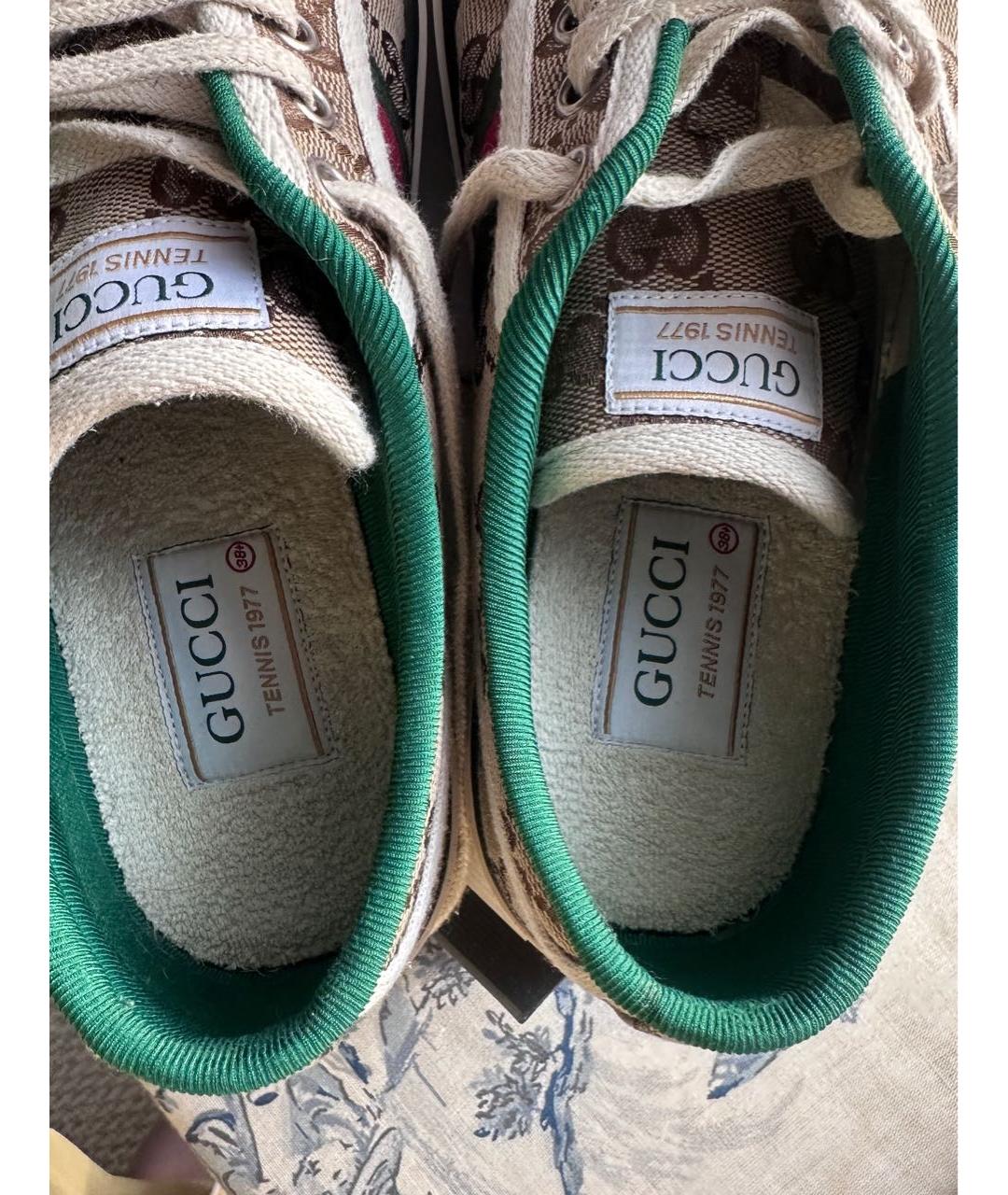 GUCCI Мульти текстильные кеды, фото 7