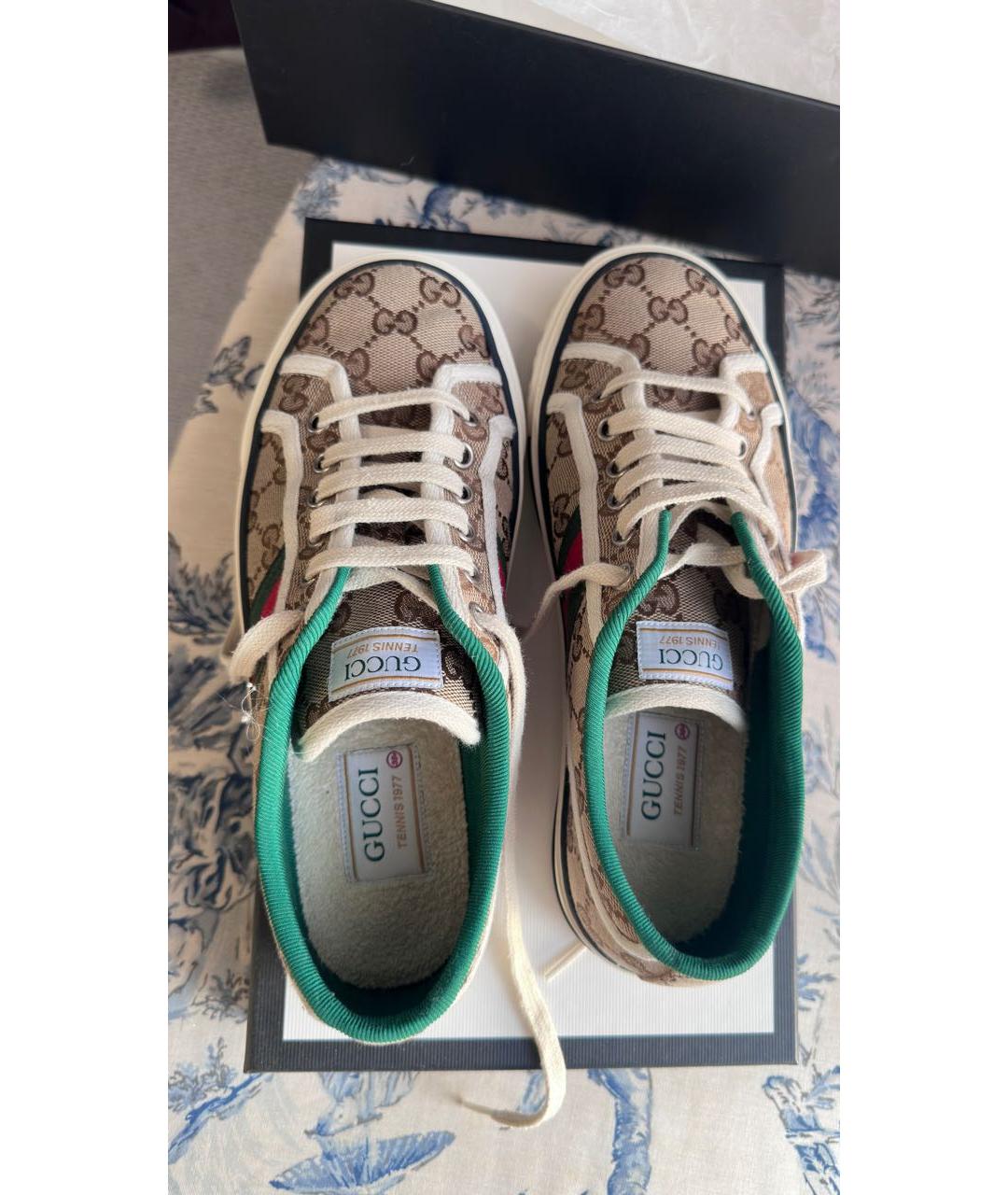 GUCCI Мульти текстильные кеды, фото 2