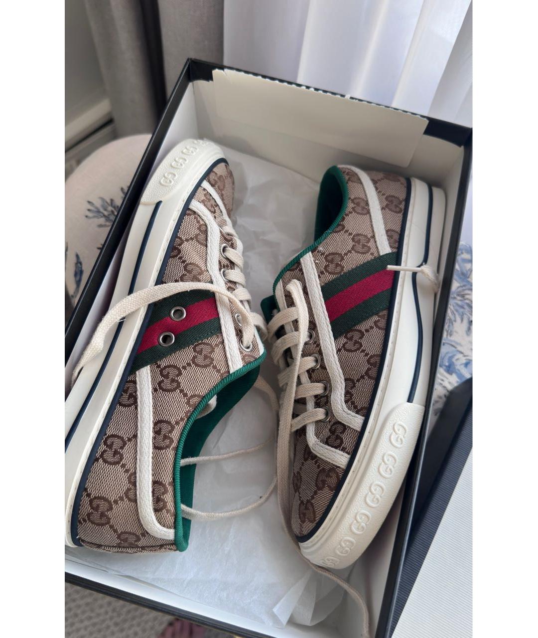 GUCCI Мульти текстильные кеды, фото 6