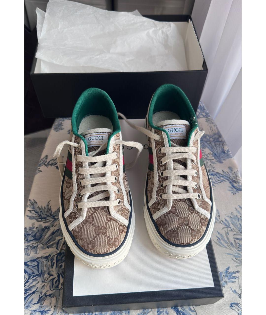 GUCCI Мульти текстильные кеды, фото 3