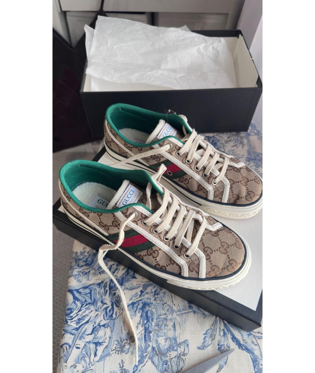 GUCCI Мульти текстильные кеды, фото 8