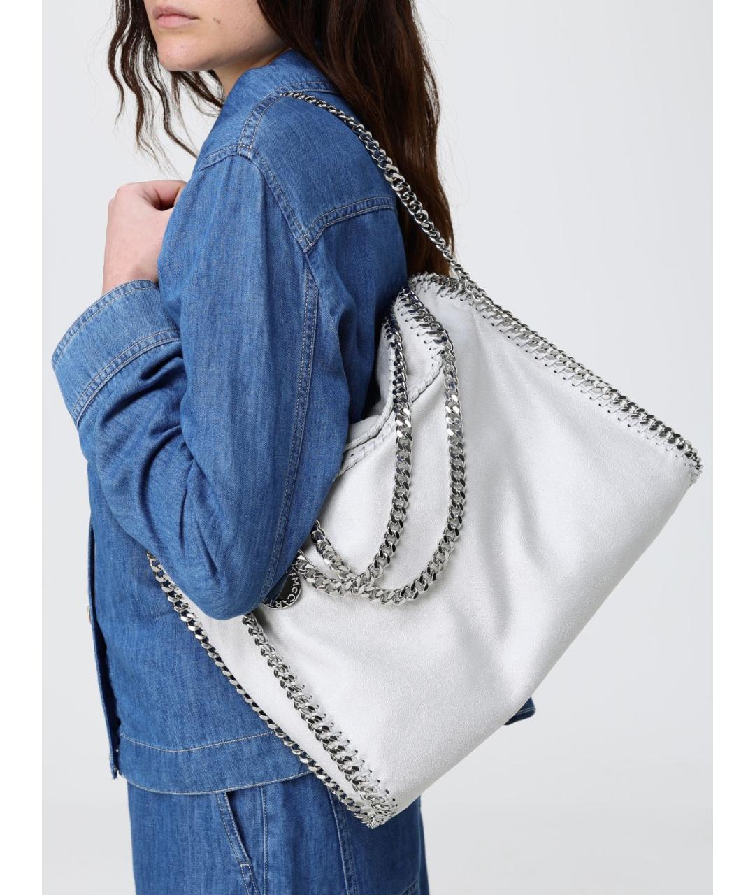 STELLA MCCARTNEY Белая сумка тоут из искусственной кожи, фото 2