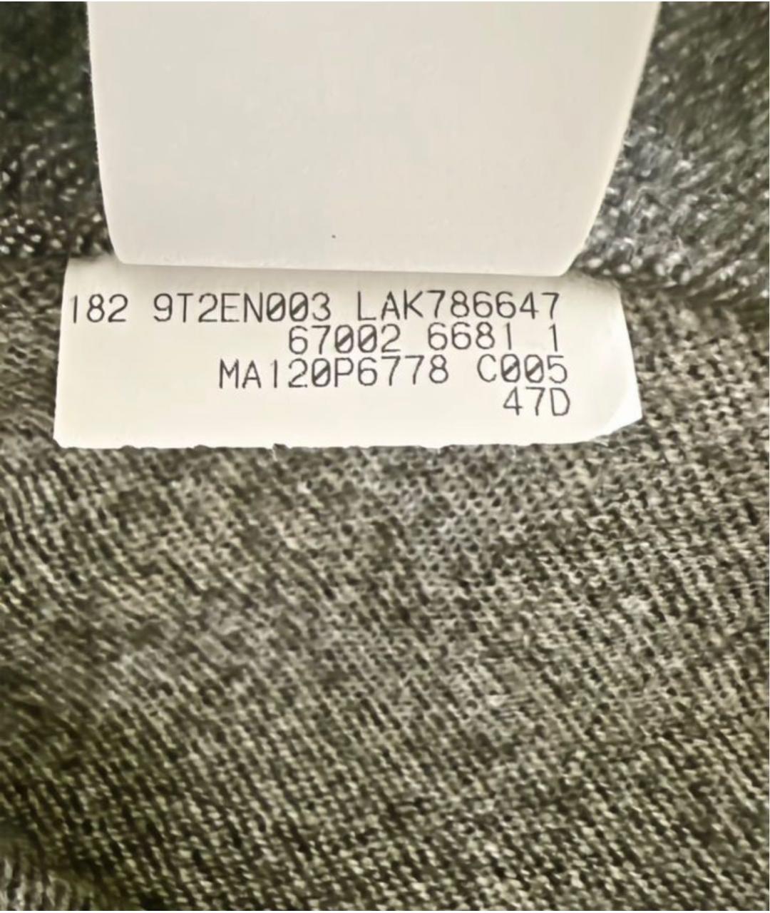 BRUNELLO CUCINELLI Серые шерстяные прямые брюки, фото 8