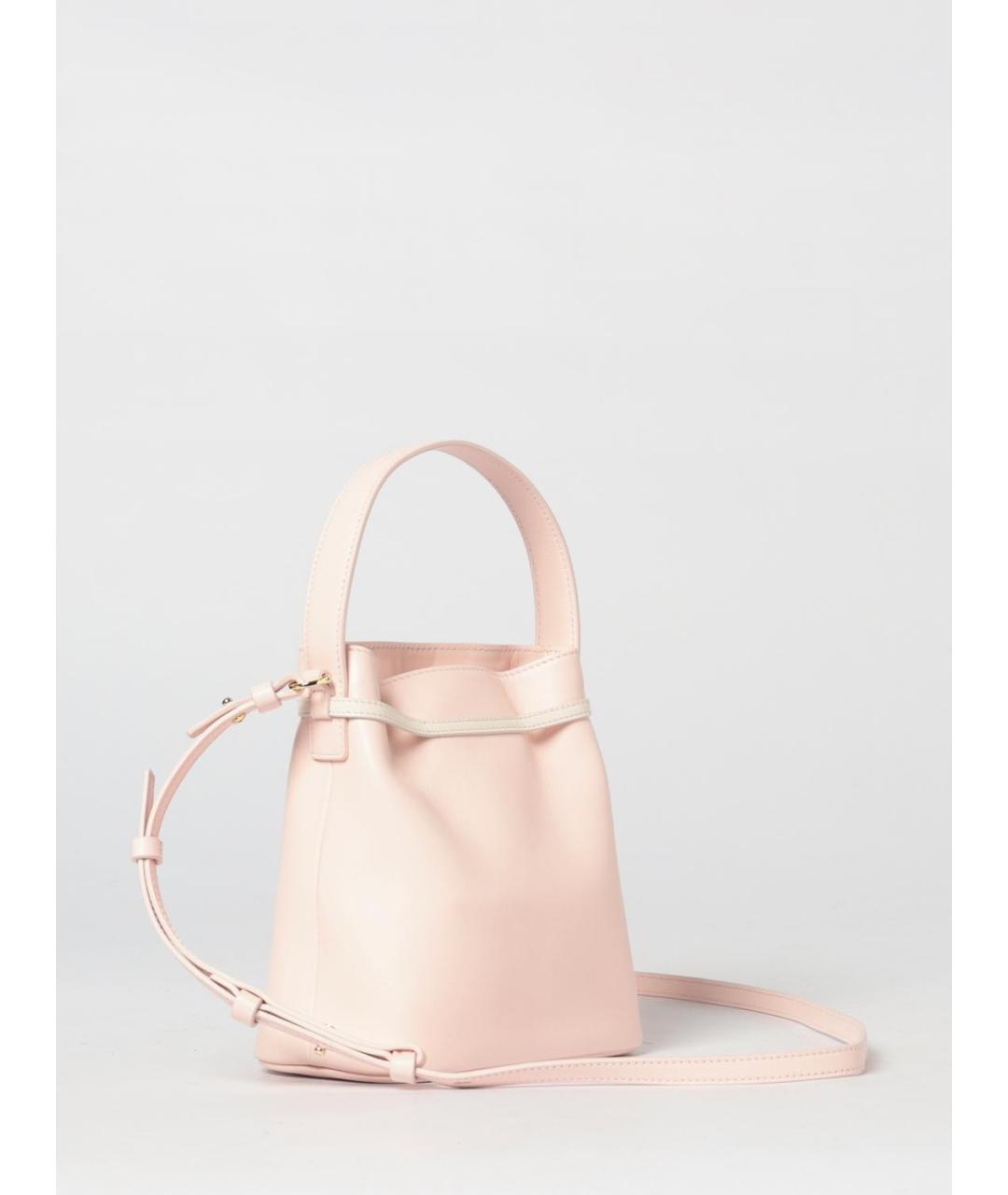 FERRAGAMO Розовая кожаная сумка с короткими ручками, фото 3