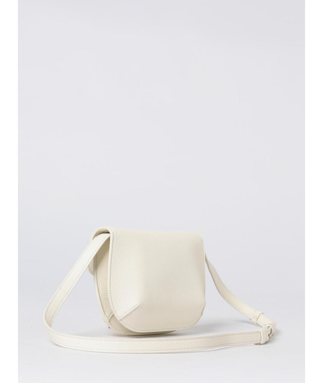 FERRAGAMO Бежевая кожаная сумка через плечо, фото 3