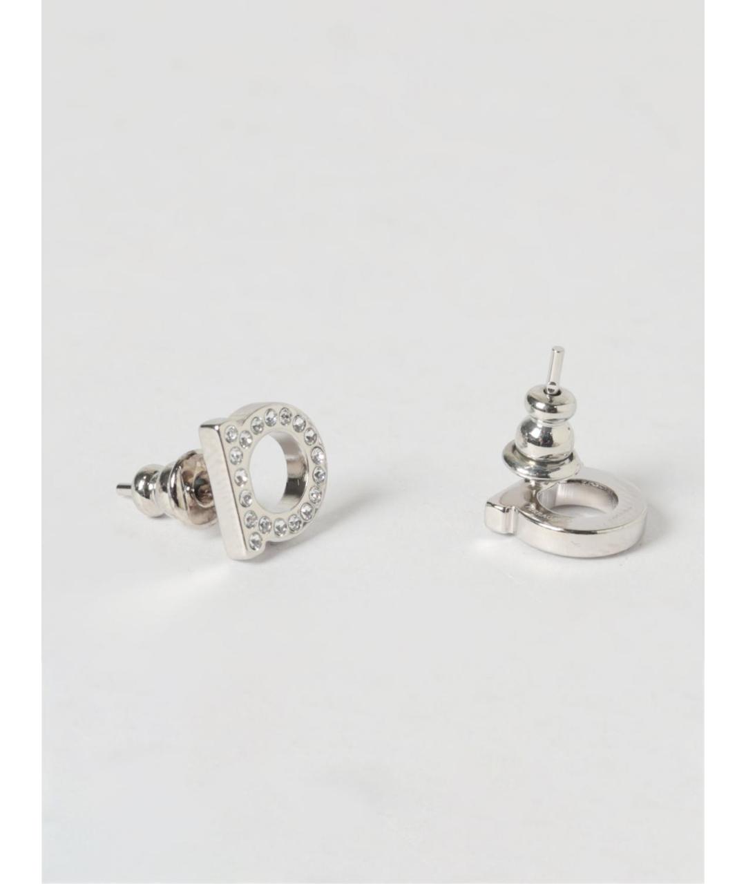 FERRAGAMO Серебряные латунные серьги, фото 2