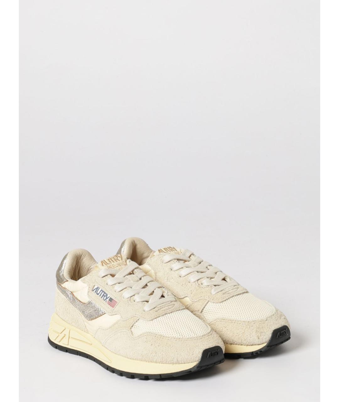 AUTRY Бежевые замшевые кроссовки, фото 2