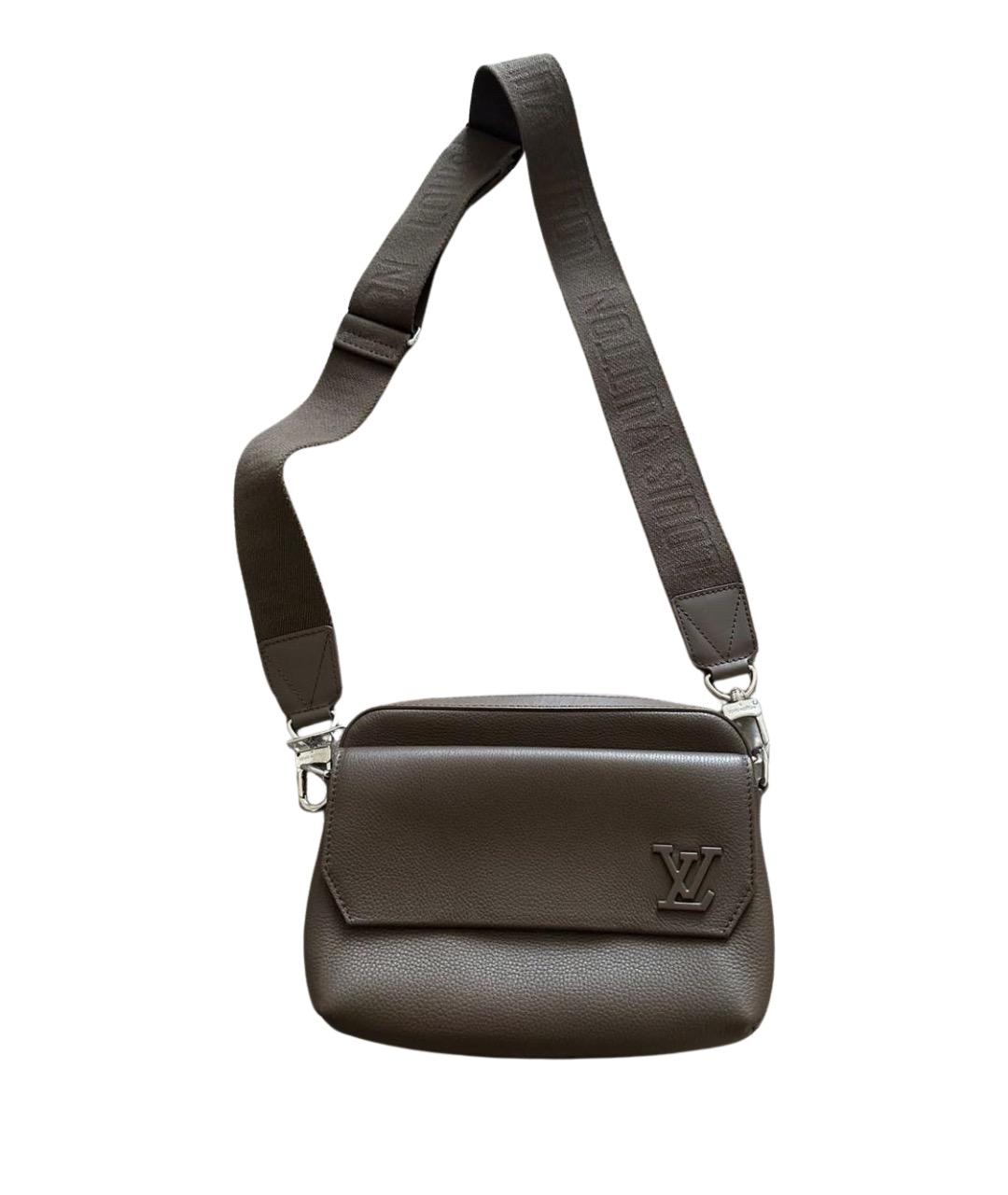 LOUIS VUITTON Бежевая кожаная сумка на плечо, фото 1