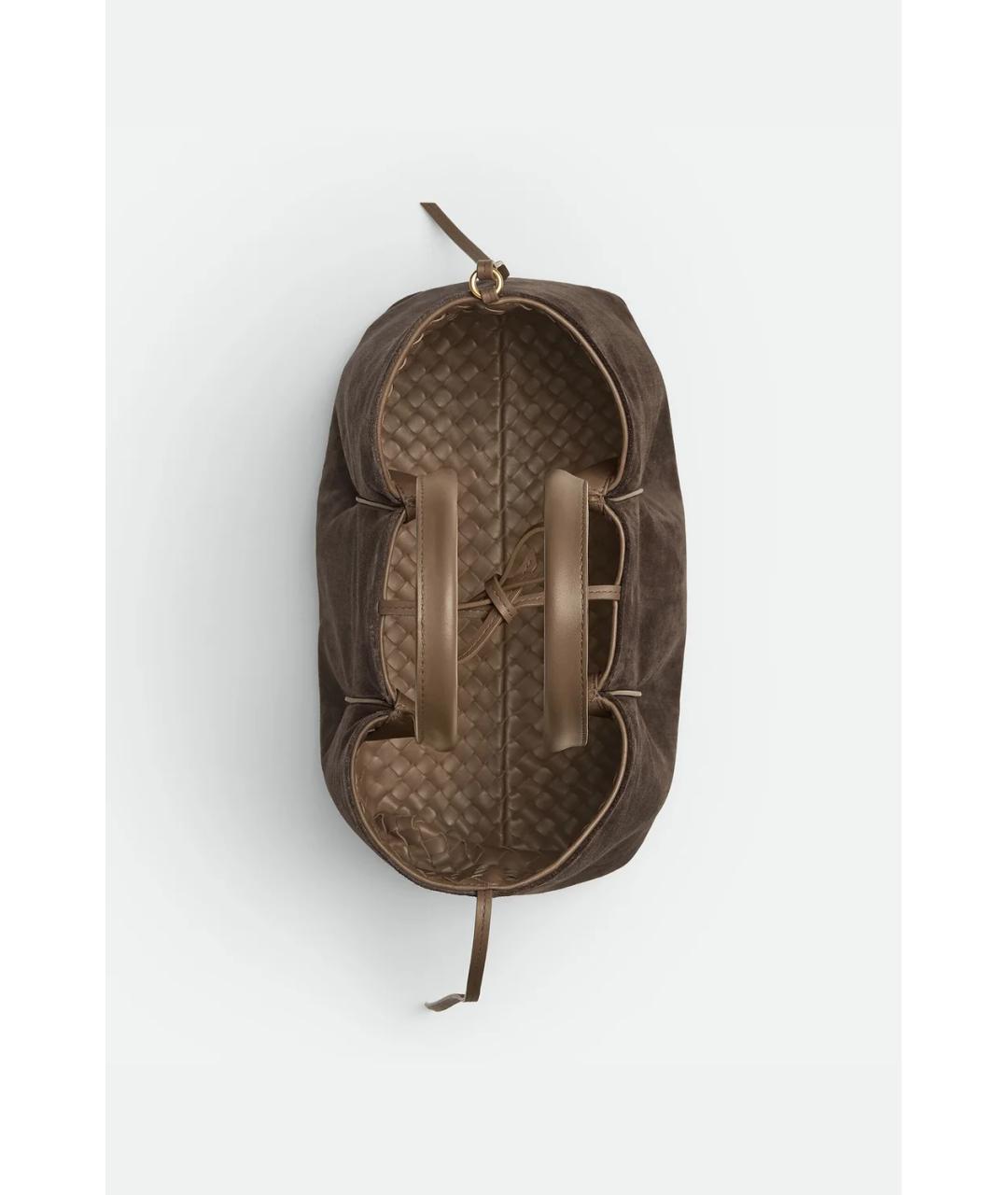 BOTTEGA VENETA Коричневая кожаная сумка тоут, фото 5
