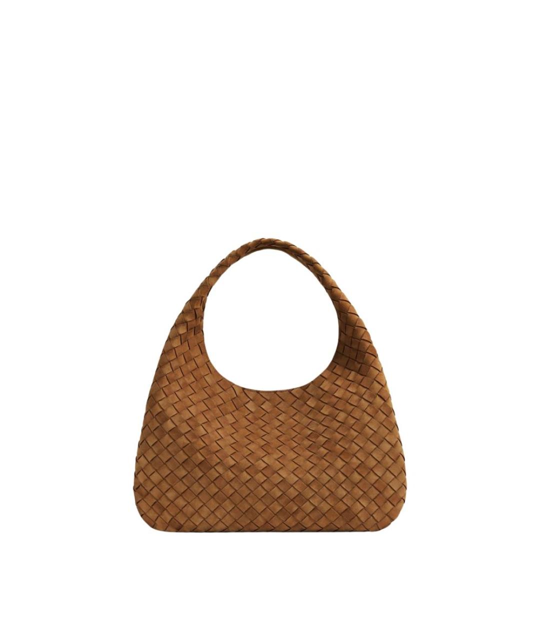 BOTTEGA VENETA Коричневая замшевая сумка через плечо, фото 1