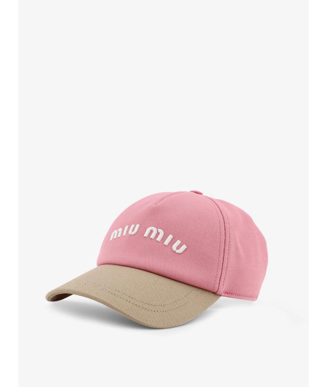 MIU MIU Розовая кепка, фото 3