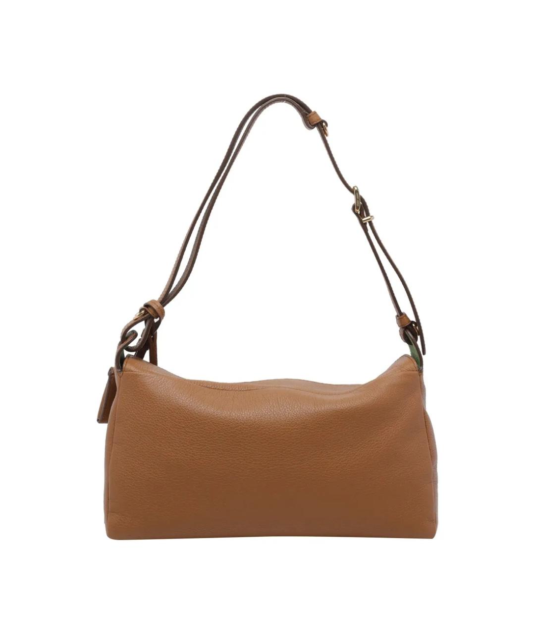 MIU MIU Коричневая кожаная сумка через плечо, фото 3