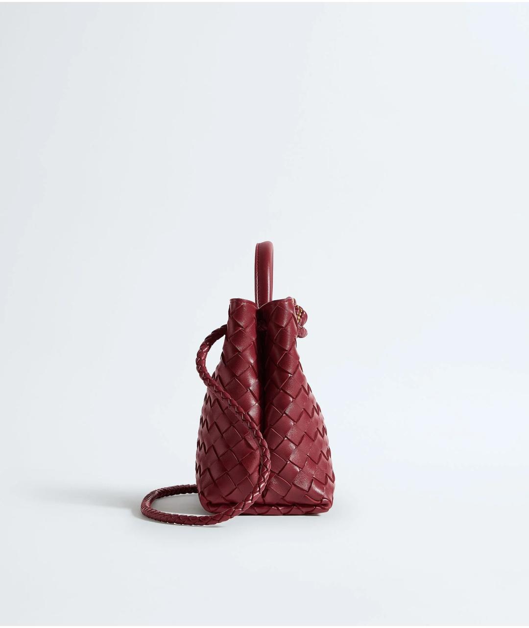BOTTEGA VENETA Красная кожаная сумка с короткими ручками, фото 2
