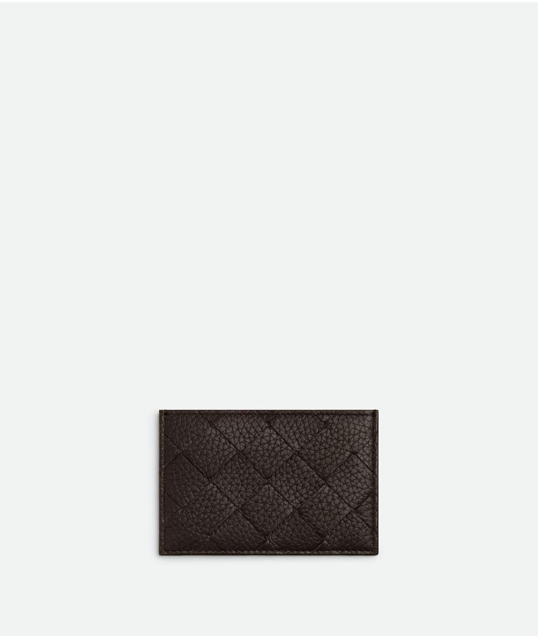BOTTEGA VENETA Коричневый кожаный кардхолдер, фото 3