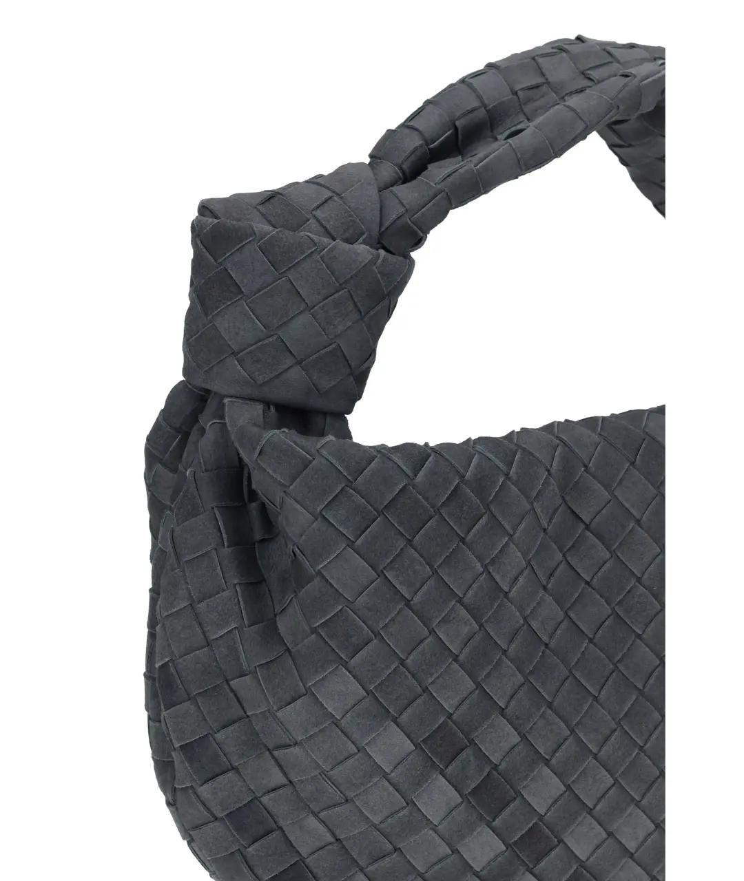 BOTTEGA VENETA Серая замшевая сумка через плечо, фото 3