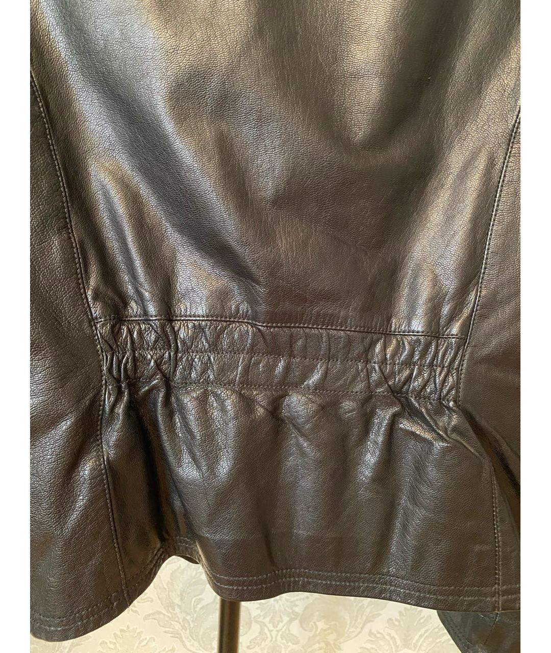 GIANFRANCO FERRE Черный кожаный жакет/пиджак, фото 3