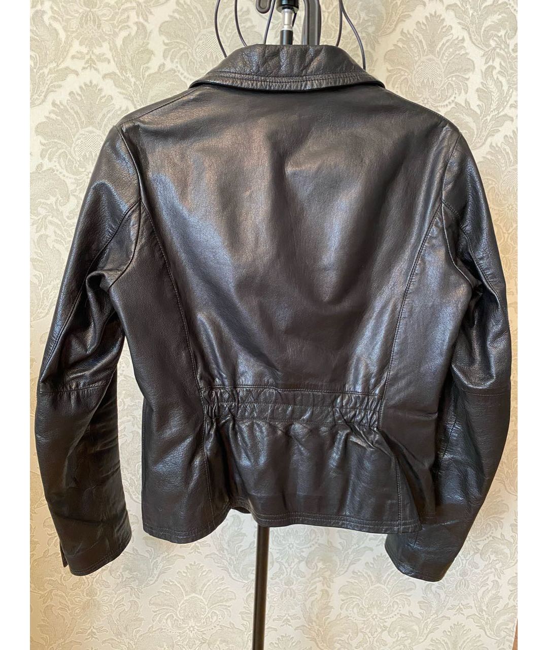 GIANFRANCO FERRE Черный кожаный жакет/пиджак, фото 2