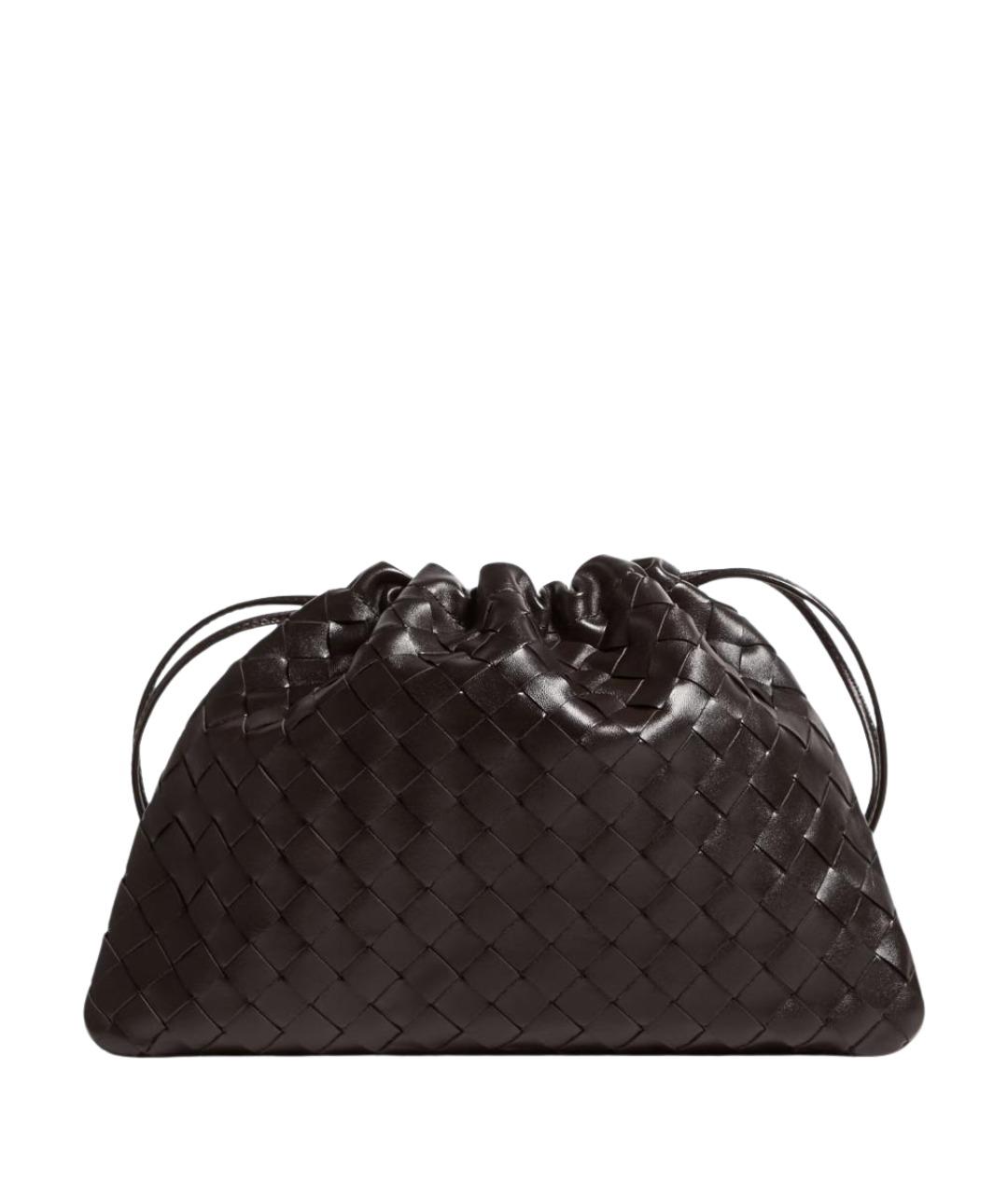 BOTTEGA VENETA Коричневая кожаная сумка через плечо, фото 1