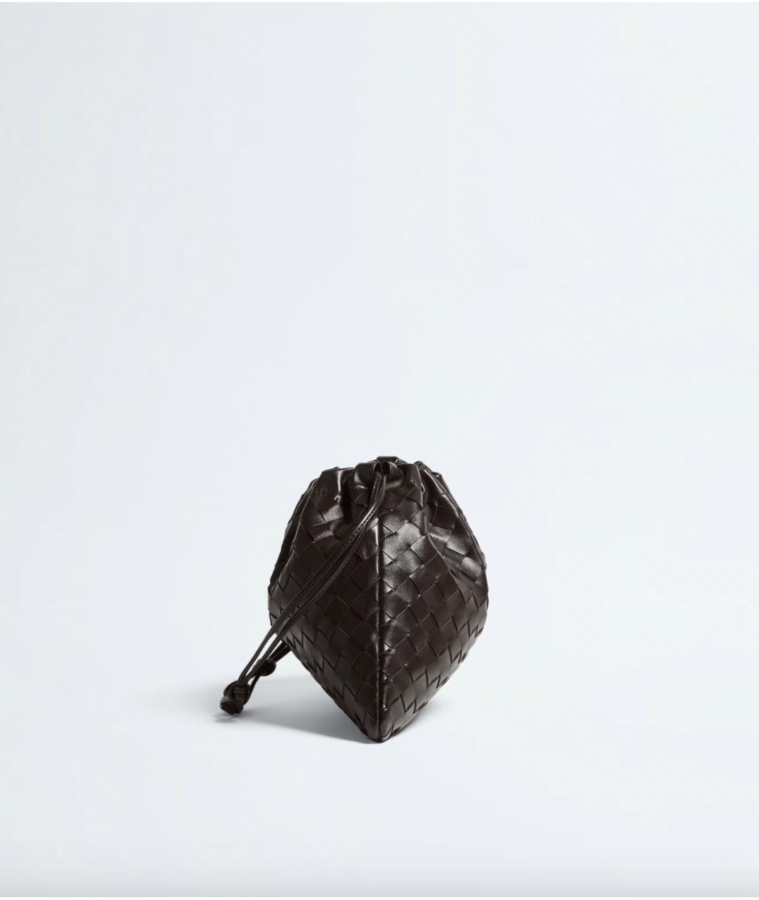 BOTTEGA VENETA Коричневая кожаная сумка через плечо, фото 3