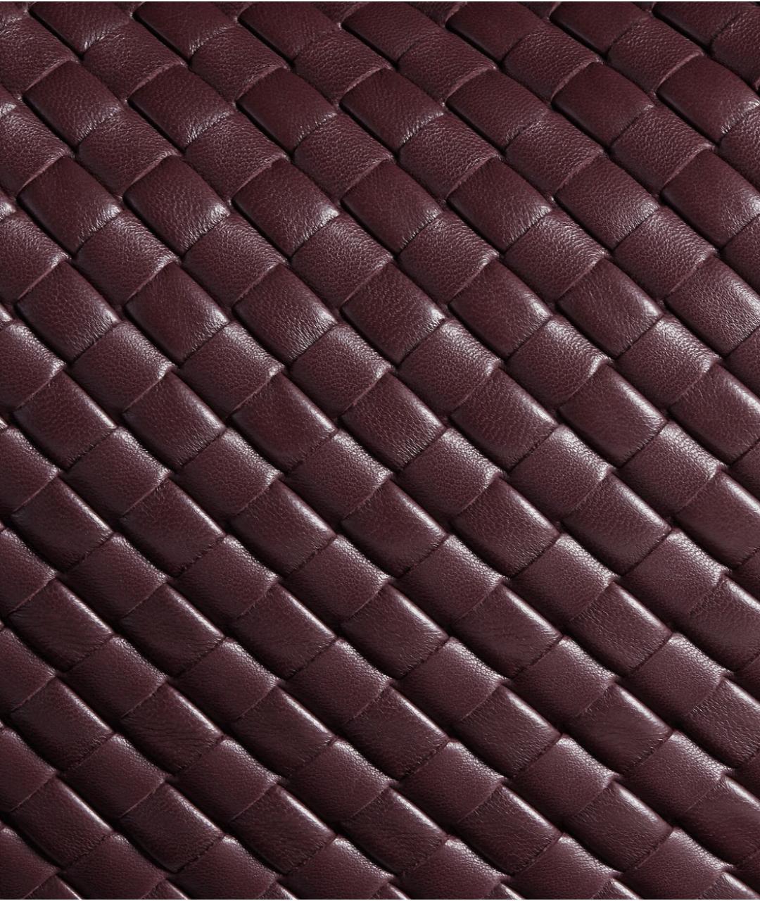 BOTTEGA VENETA Бордовая кожаная сумка через плечо, фото 5