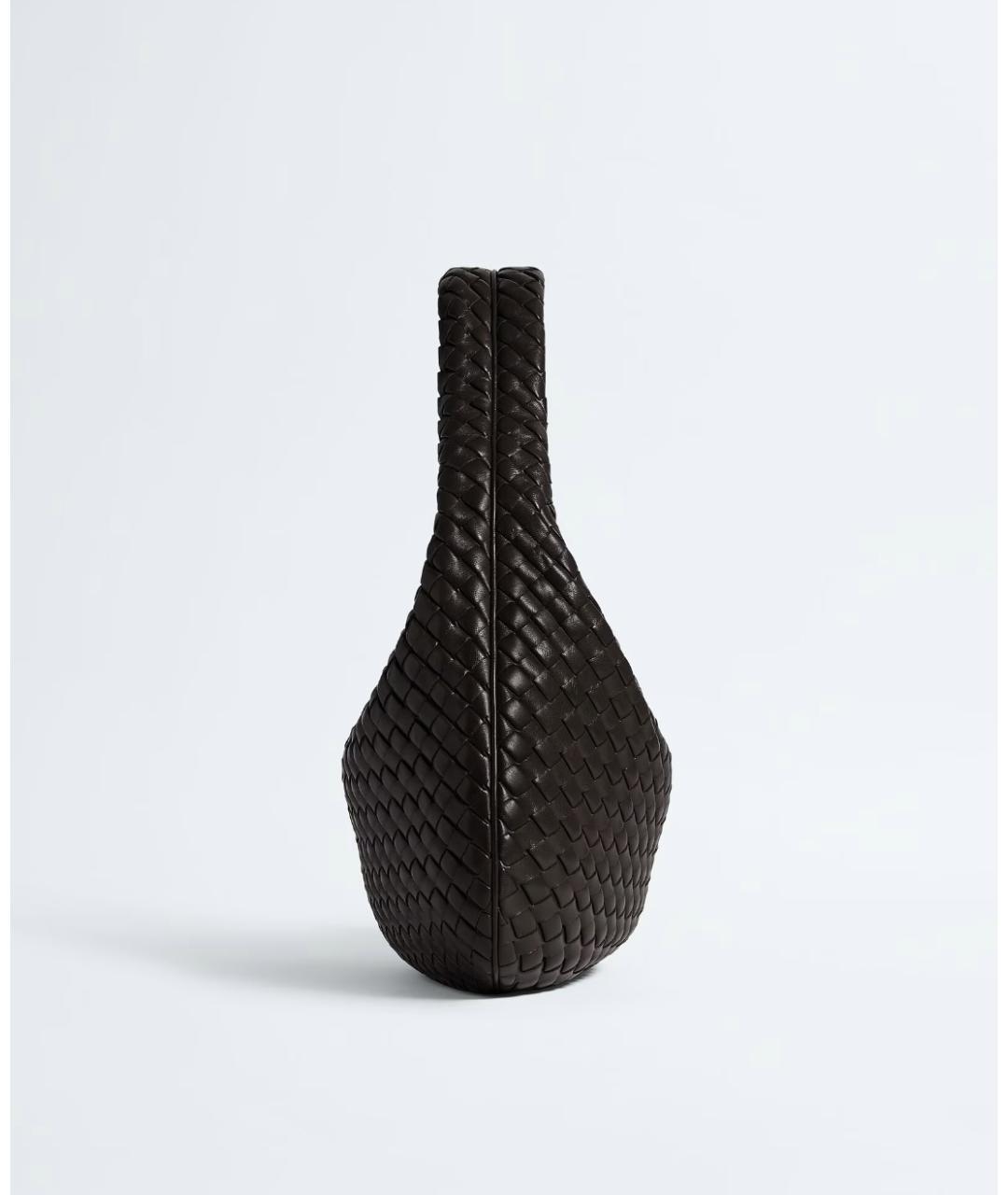 BOTTEGA VENETA Коричневая кожаная сумка через плечо, фото 4