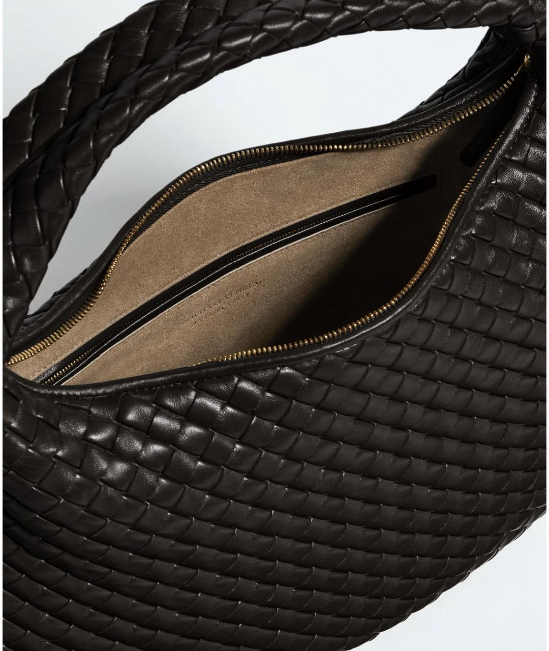 BOTTEGA VENETA Коричневая кожаная сумка через плечо, фото 3
