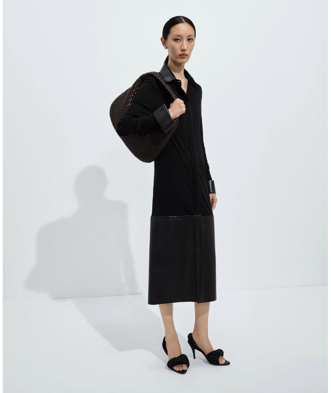 BOTTEGA VENETA Коричневая кожаная сумка через плечо, фото 2