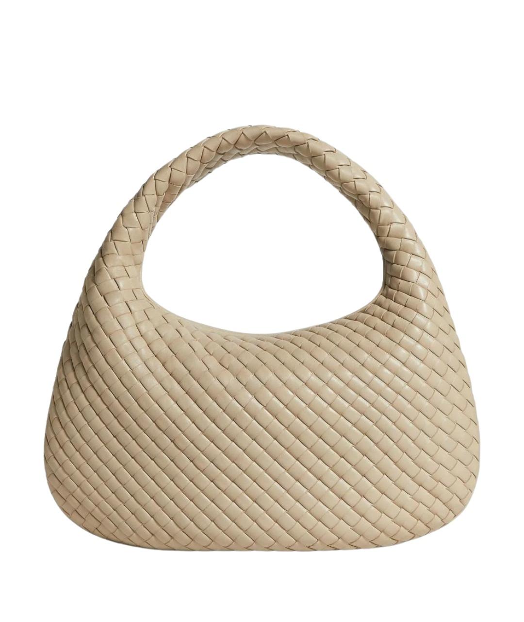 BOTTEGA VENETA Бежевая кожаная сумка через плечо, фото 1