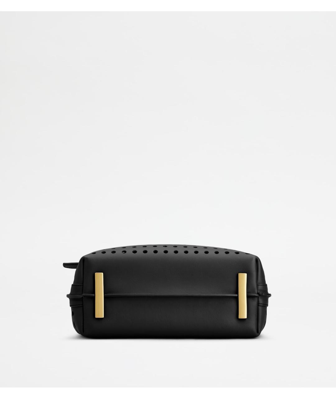 TOD'S Черная кожаная сумка с короткими ручками, фото 4